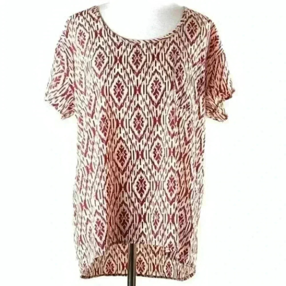 Paper Kite top large geometric hi-lo lightweight - Picture 1 of 7